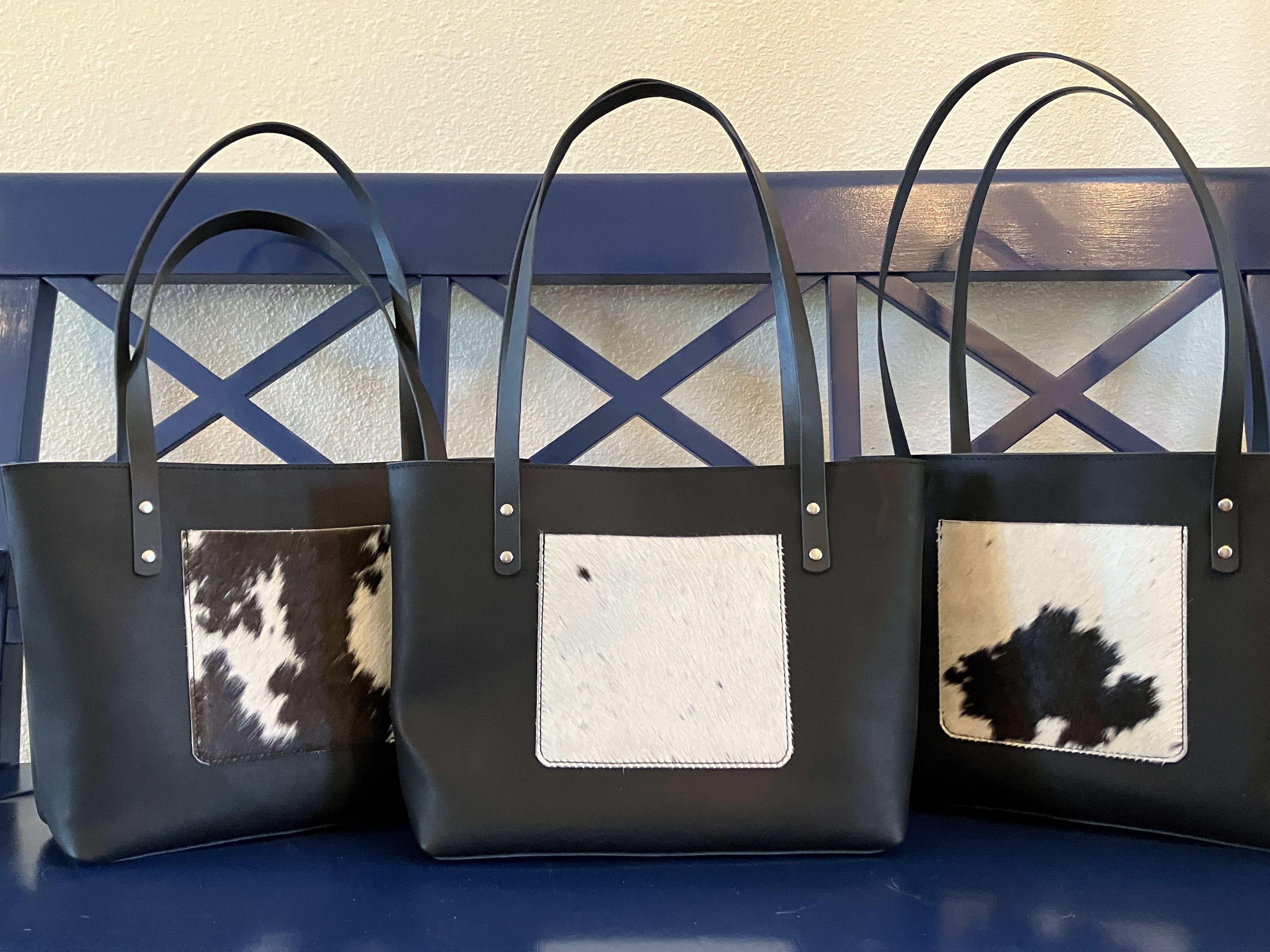 Rebecca Bags with Hair On Details